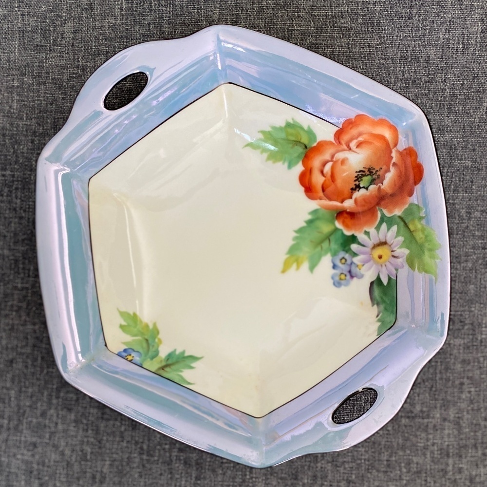 Vintage Japan Lusterware Serving Dish EUC 1918-1921